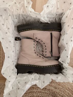 Dr. Martens Jadon III Vintage Taupe Platform Combat Boots